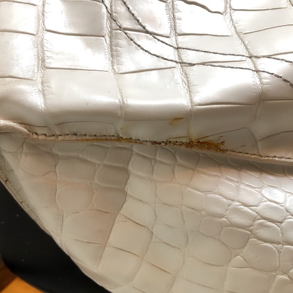 Furla White Croc Embossed Leather “Divide-it” Tote - Picture 6 of 8